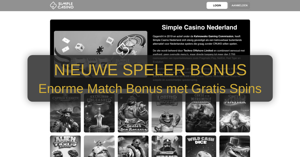 Casino Simple welcome bonus